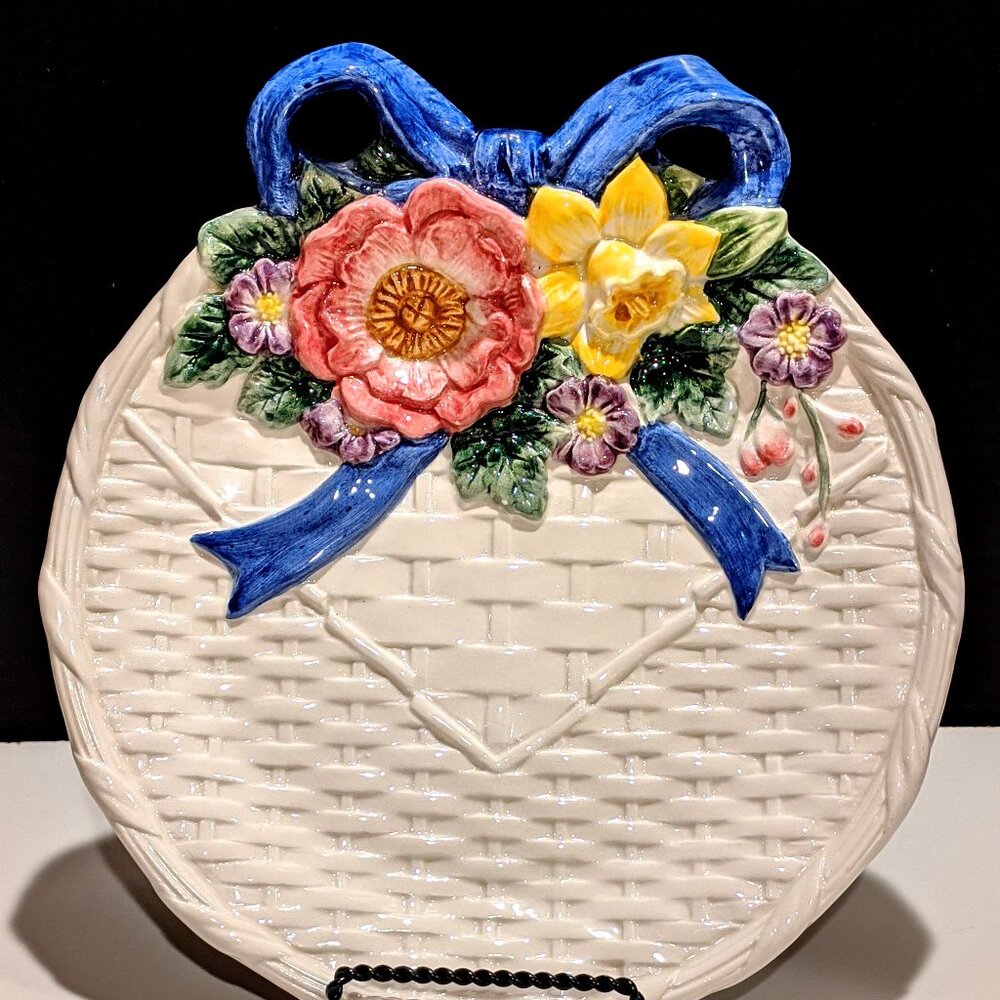 Fitz and Floyd Spring Flowers Decorative Plate - 1995